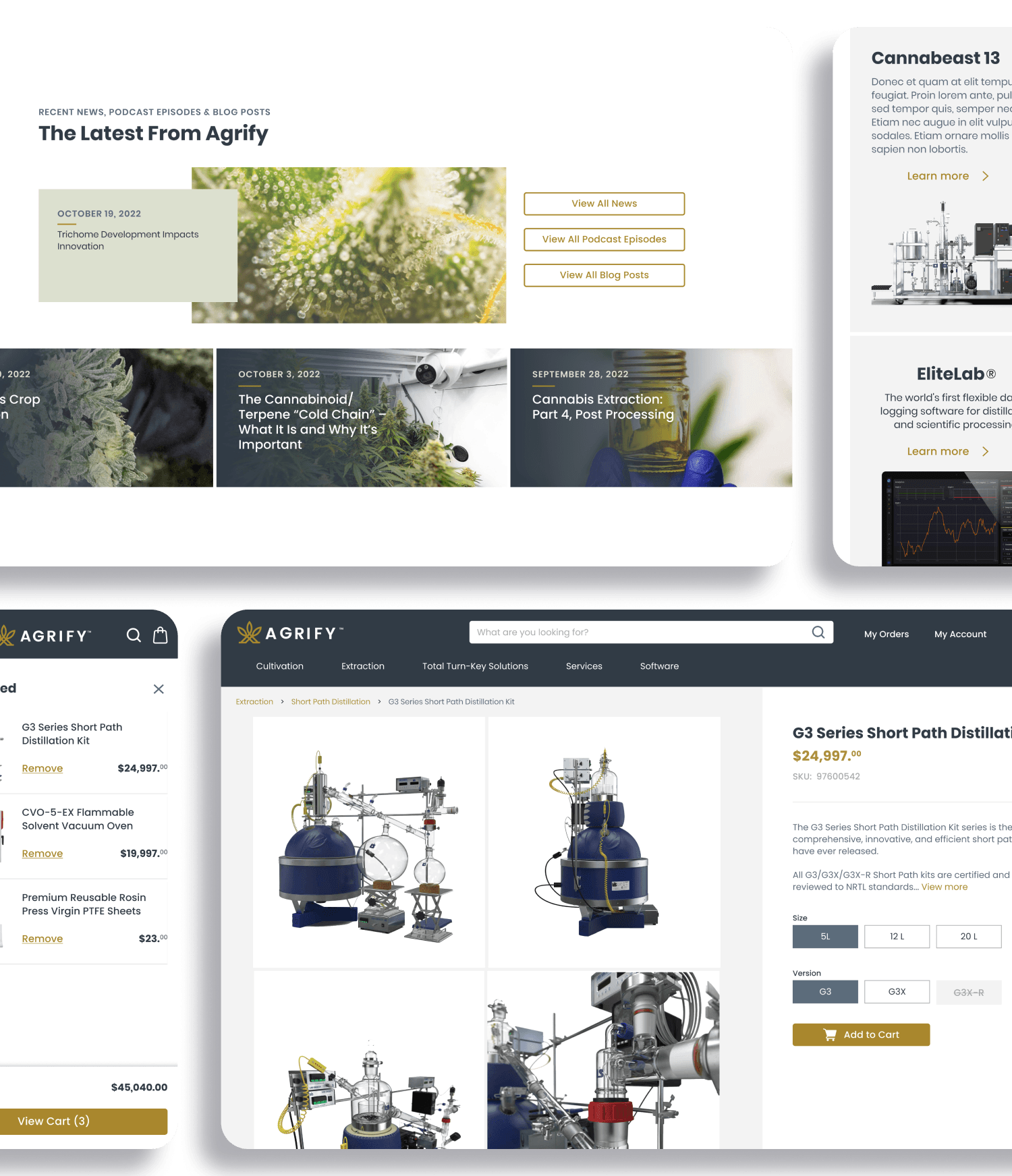 Aloa Agrify Case Study Screens