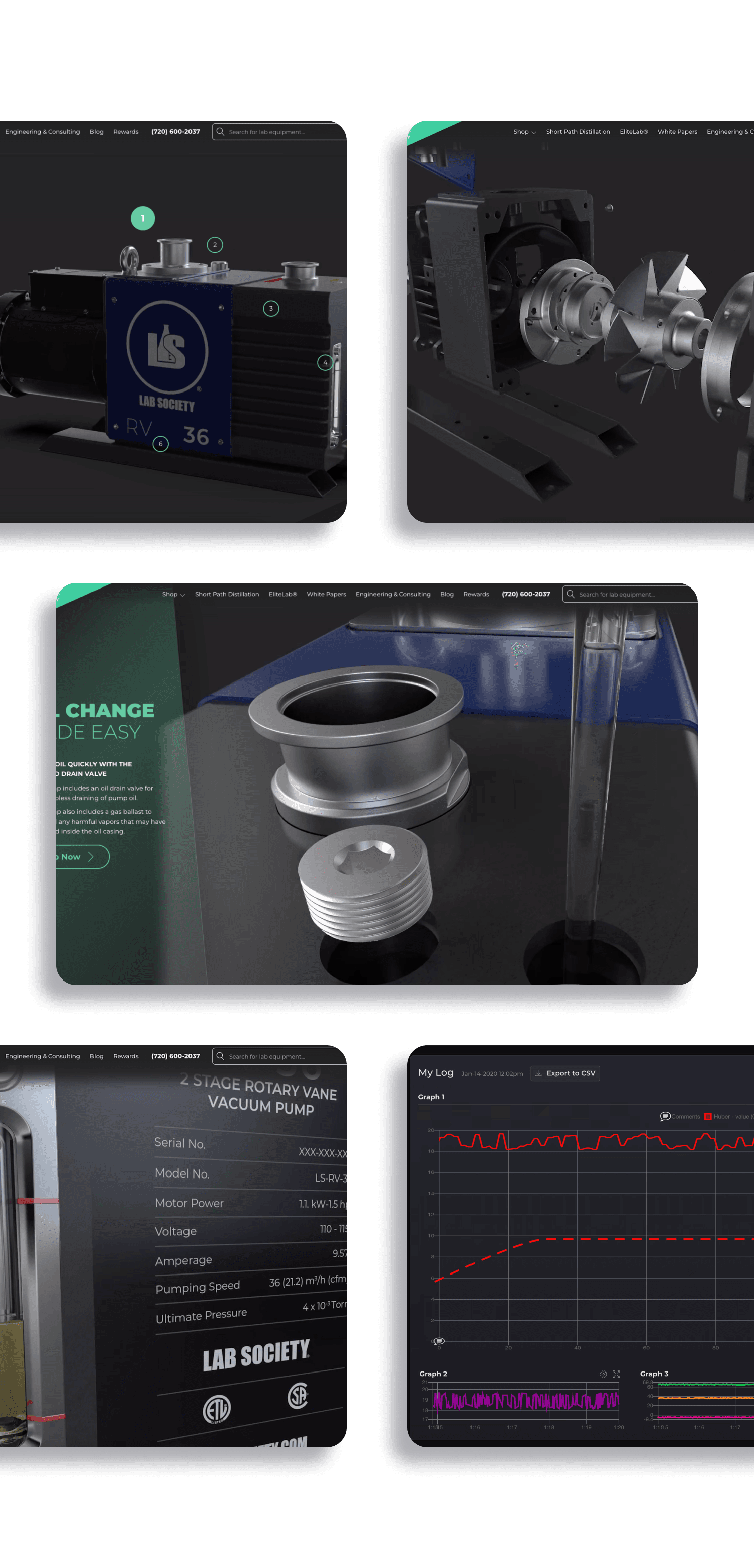 Aloa Lab Society Case Study Screens