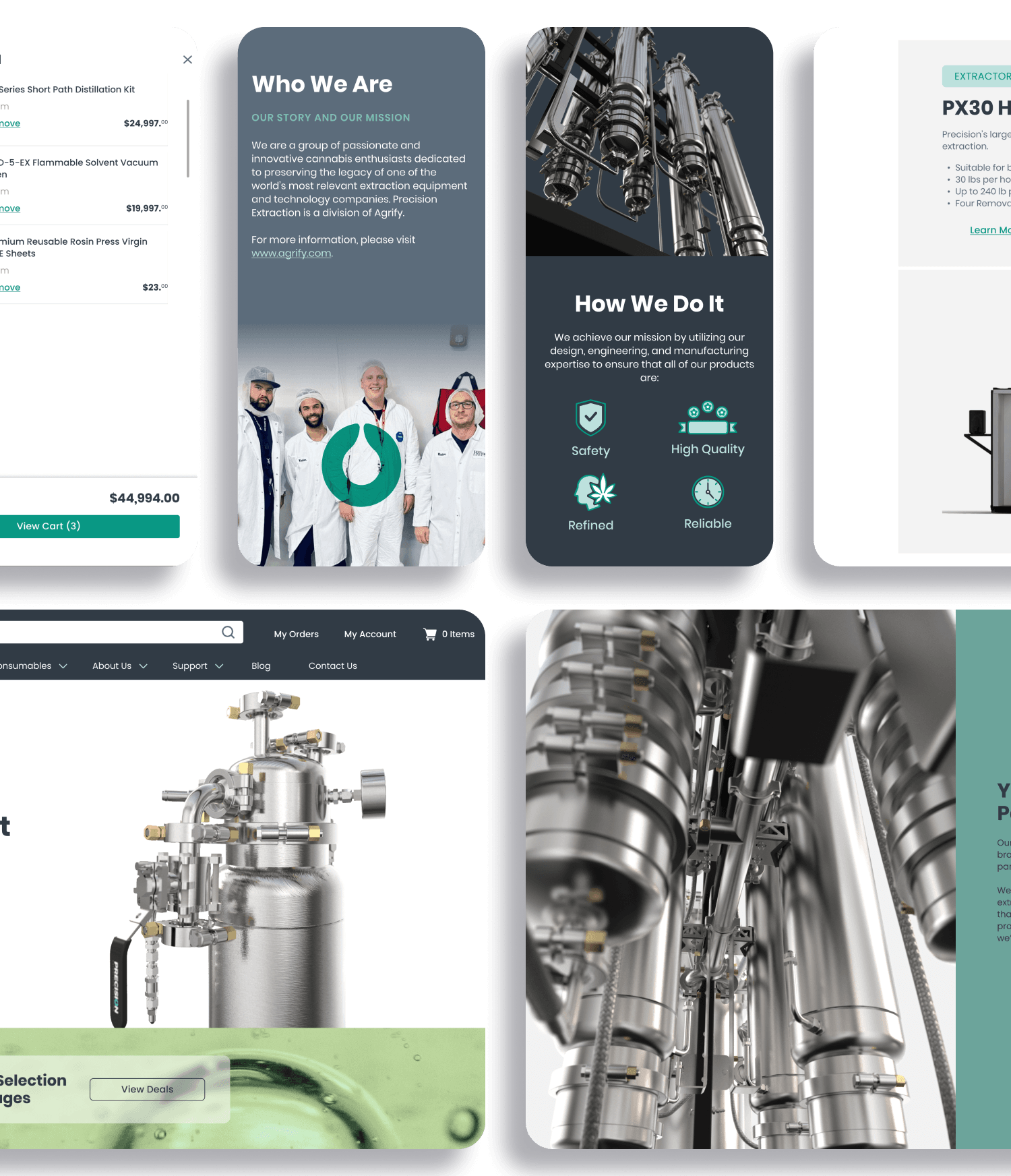 Aloa Precision Extraction Case Study Screens