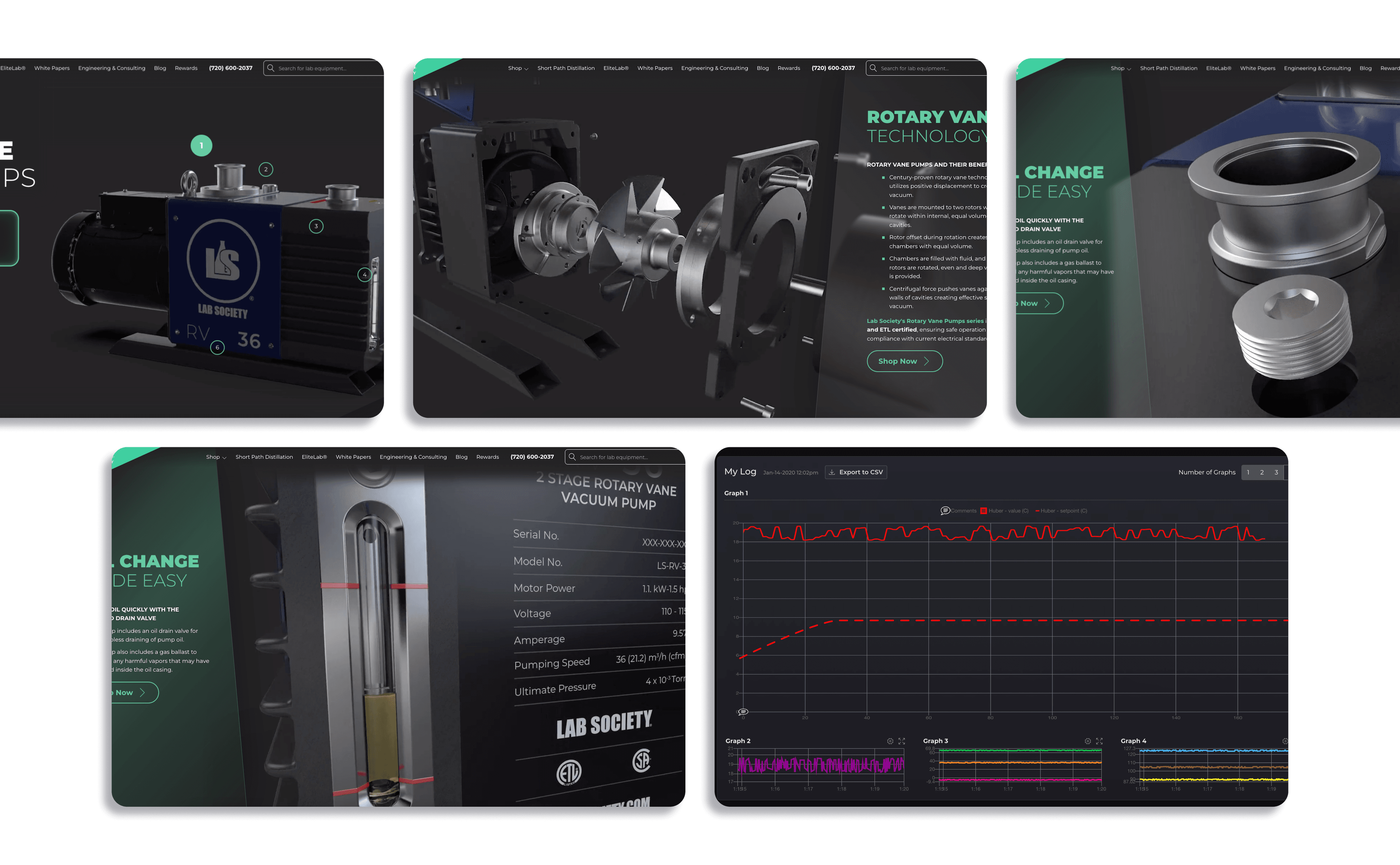 Aloa Lab Society Case Study Screens