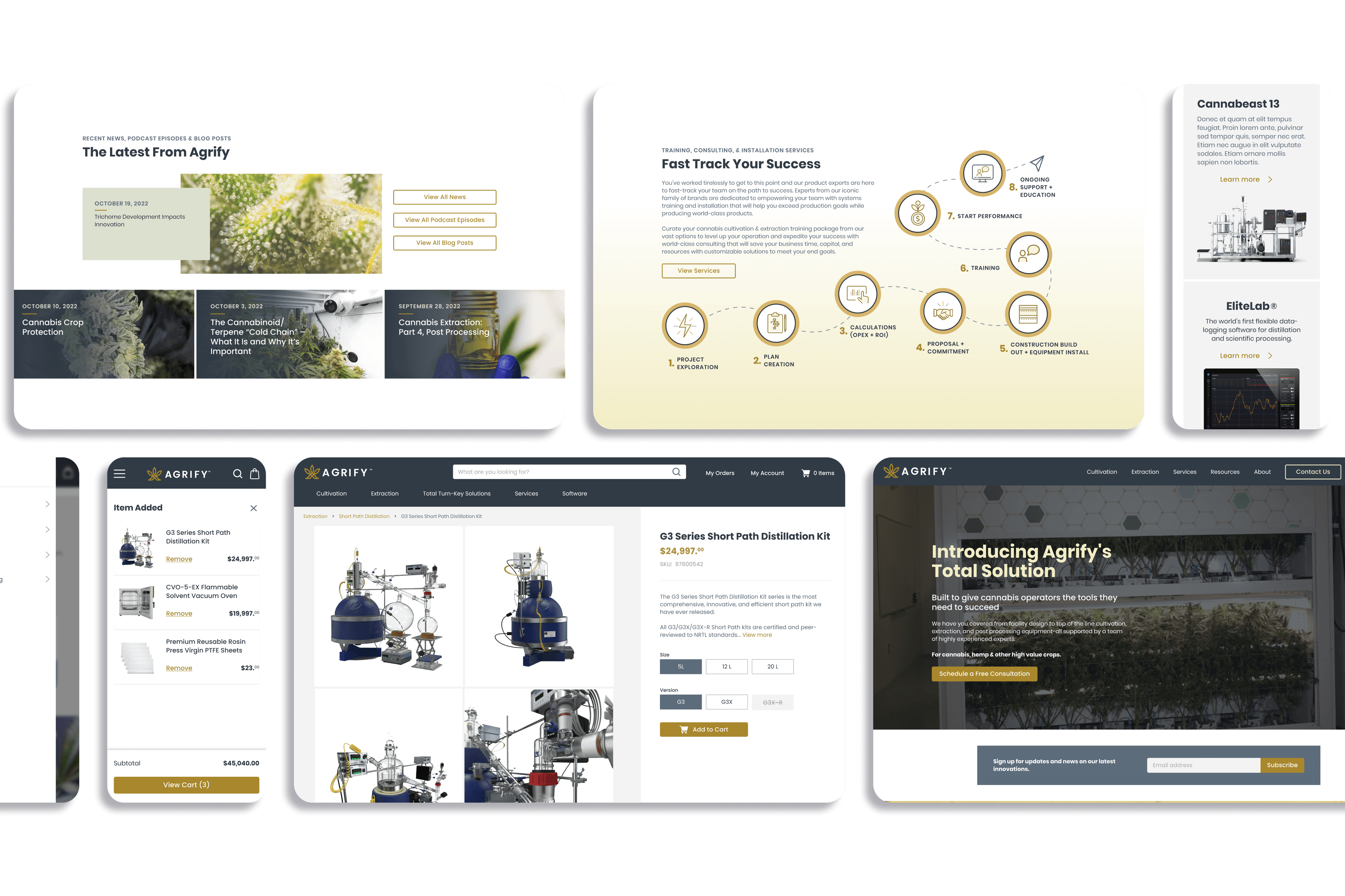 Aloa Agrify Case Study Screens