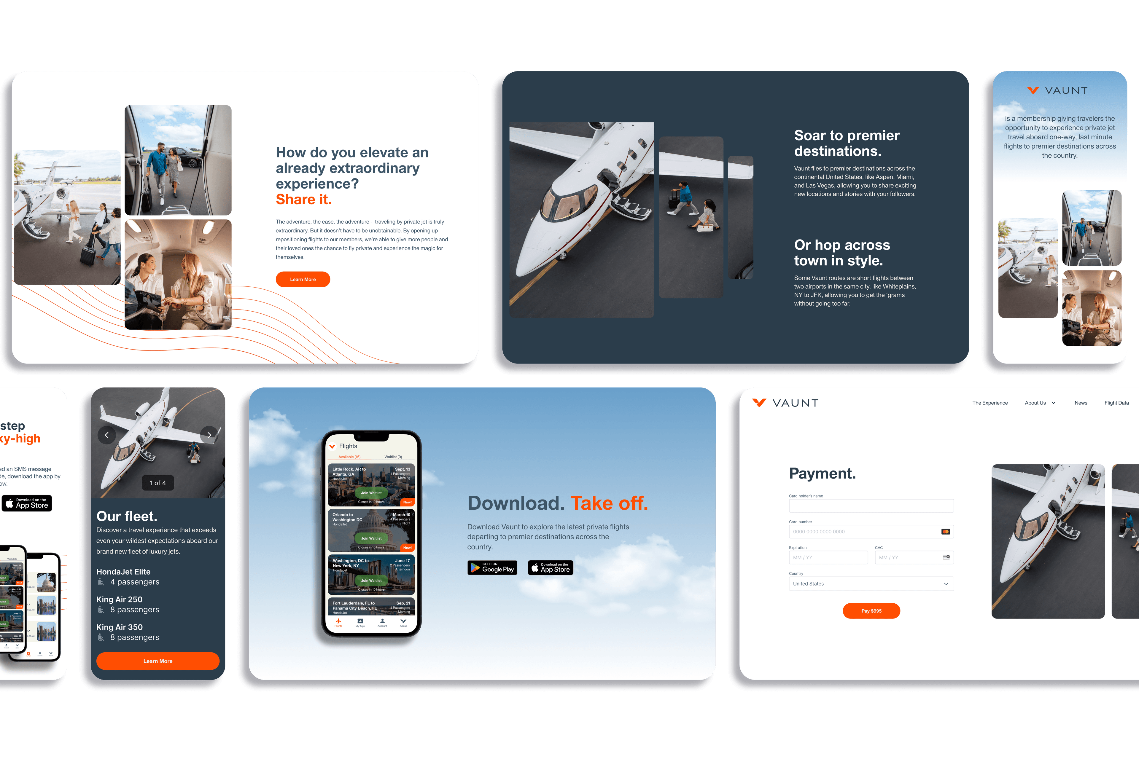Aloa Vaunt Case Study Screens
