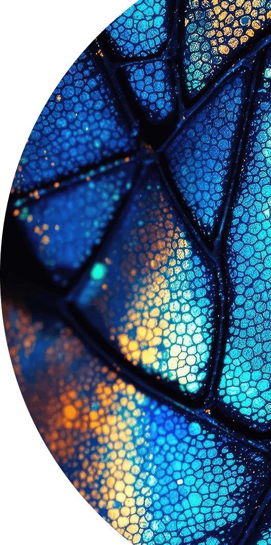 Blue scales pattern