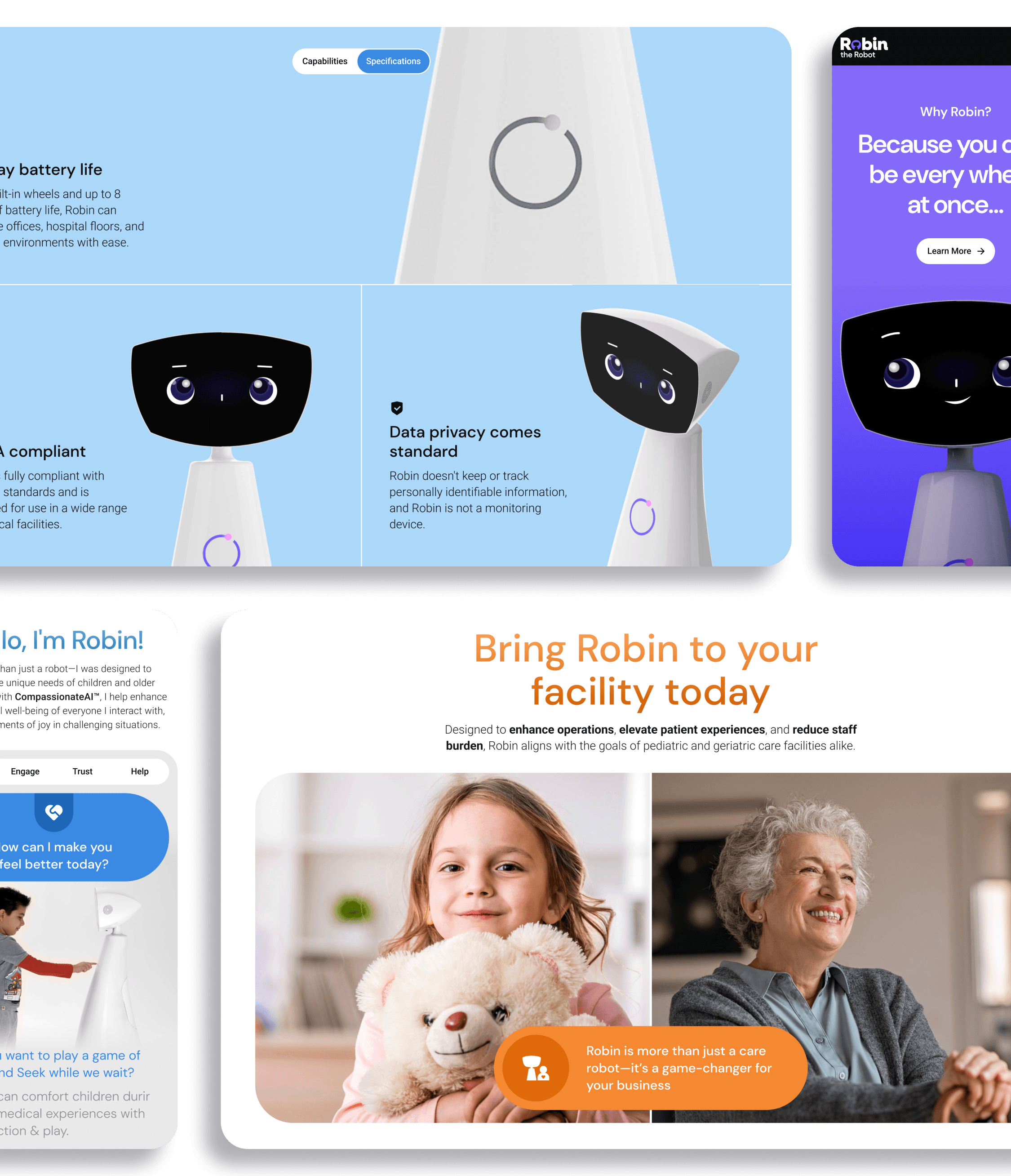 Aloa Robin Case Study Screens