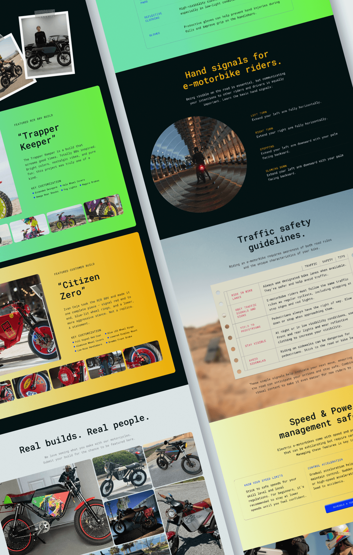 Onyx Motors case study screens